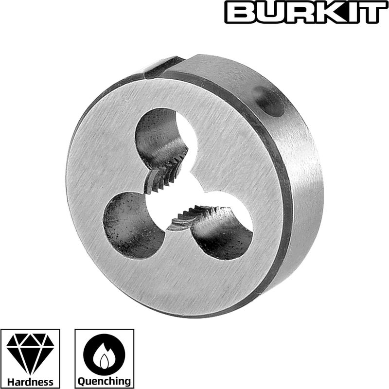 Burkit 2pcs Metric M2 Round Threading Die, M2 x 0.4 Machine Thread Die Right Hand - Image 3